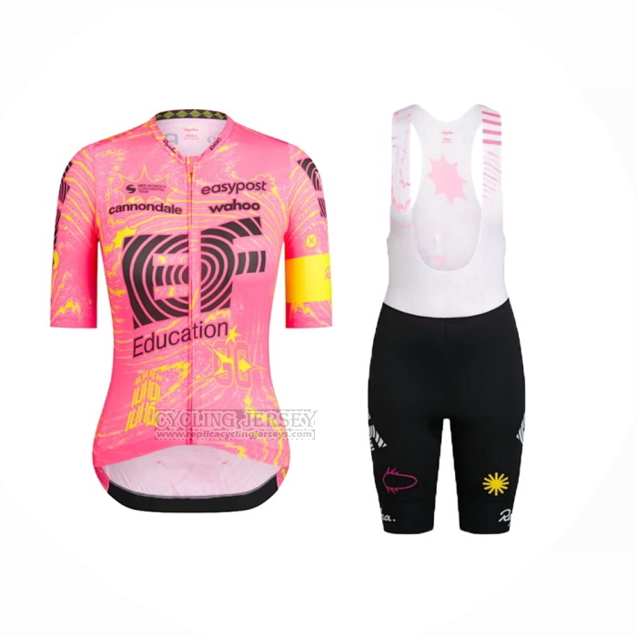 2024 Cycling Jersey Women EF Education Pink Short Sleeve And Bib Short